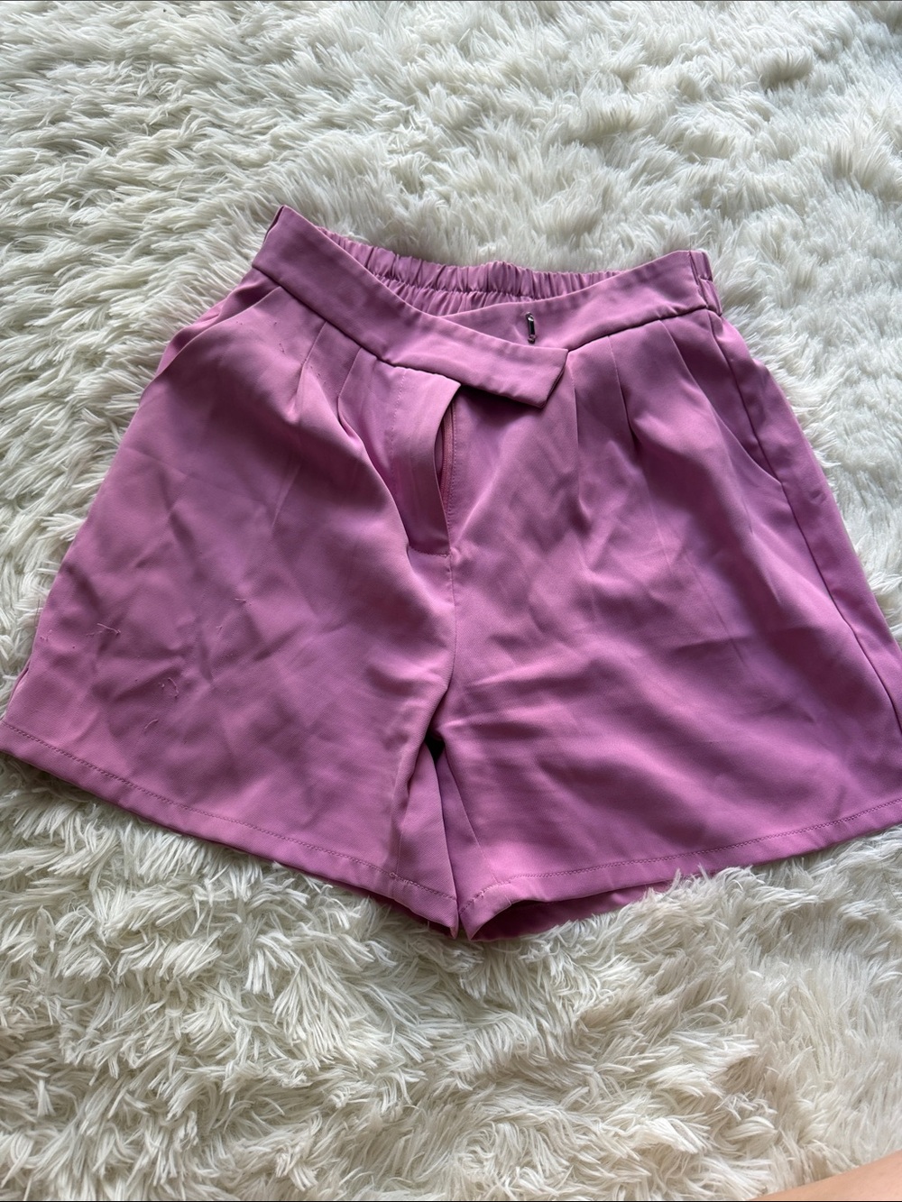 High-Waist Pink Women's Shorts